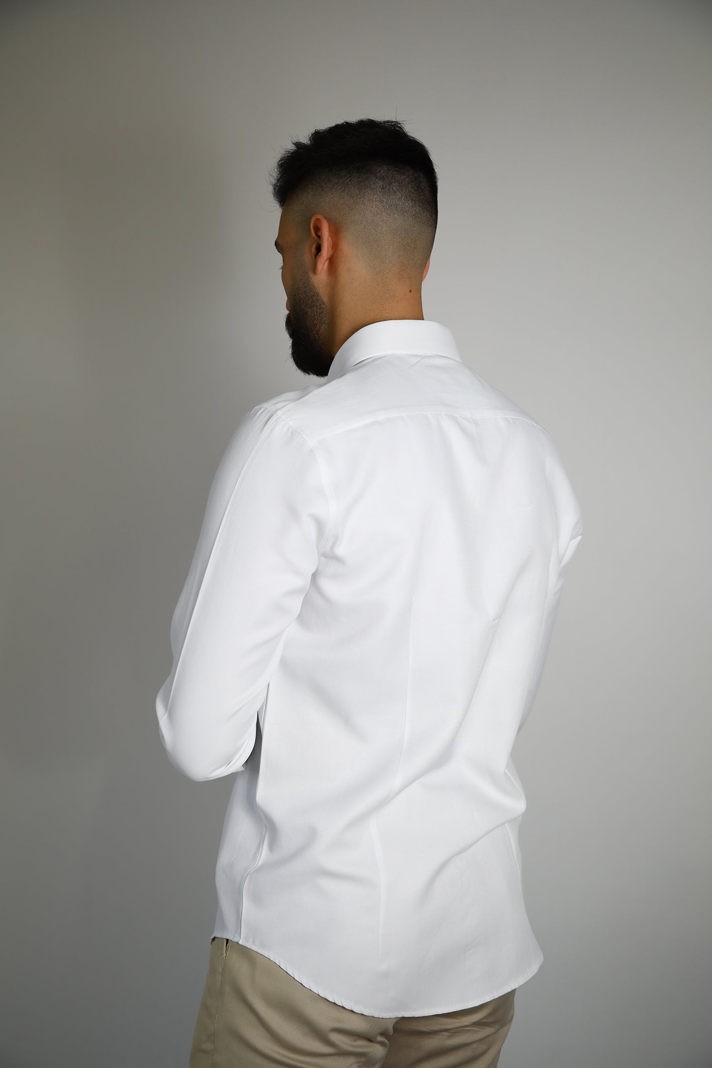 Casual Shirt - White/ Beige