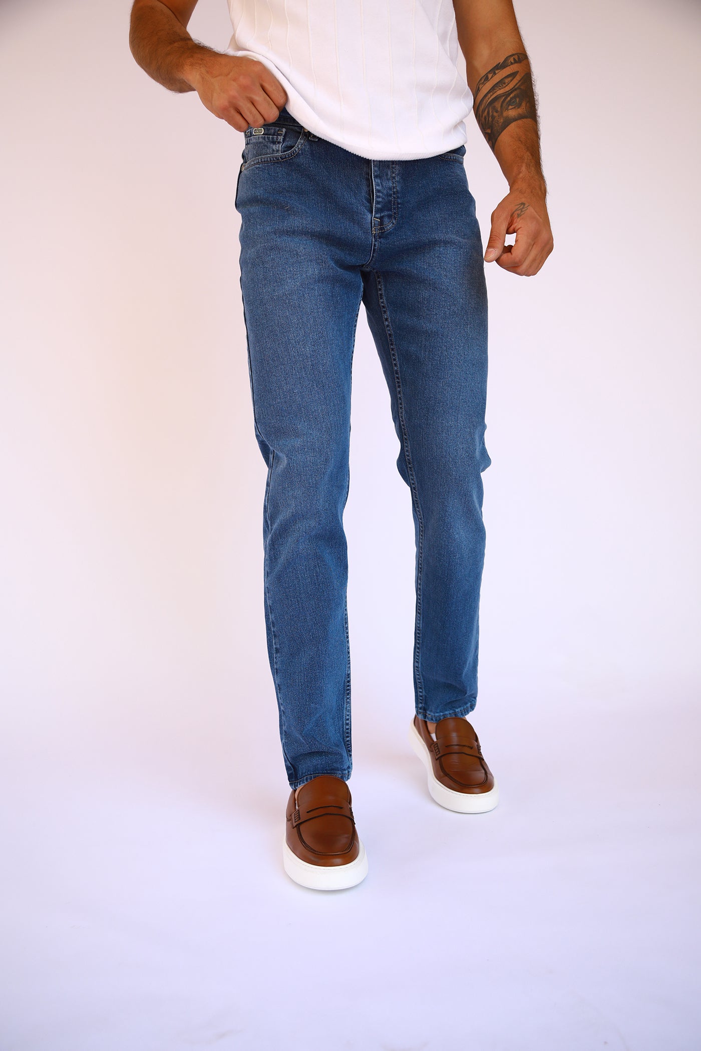 straight fit jeans - blue