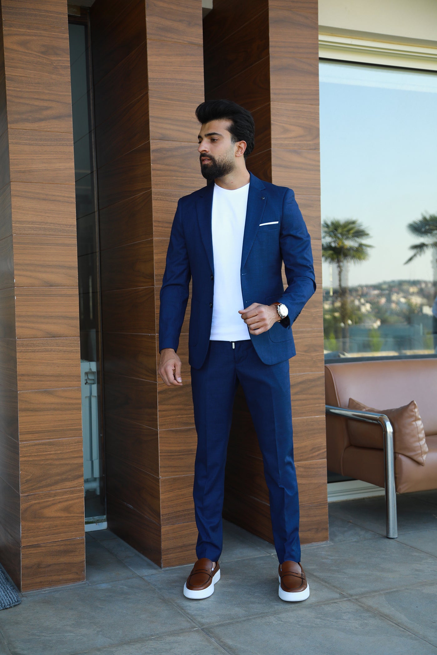 Comfy Travel Suit - Navy