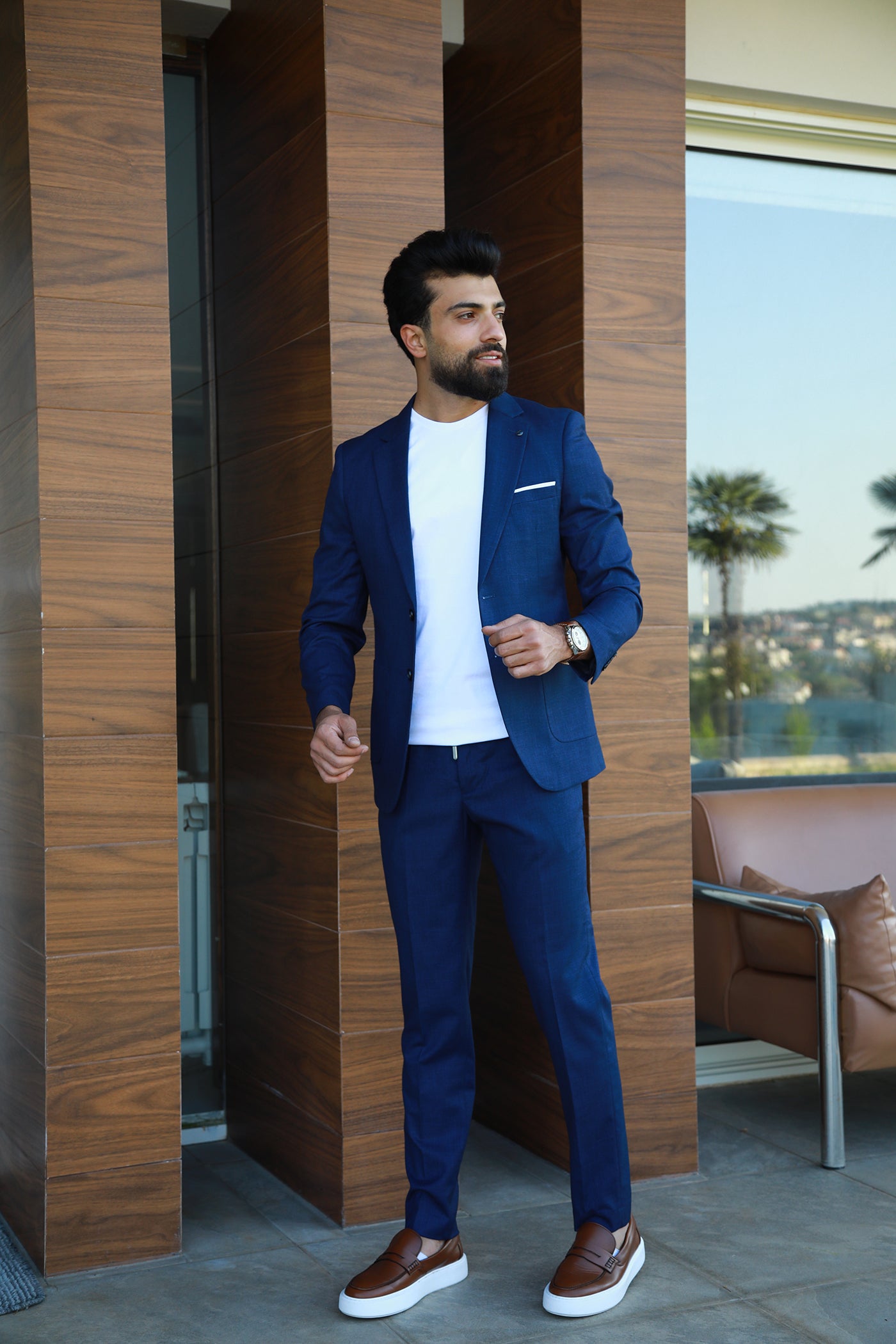 Comfy Travel Suit - Navy