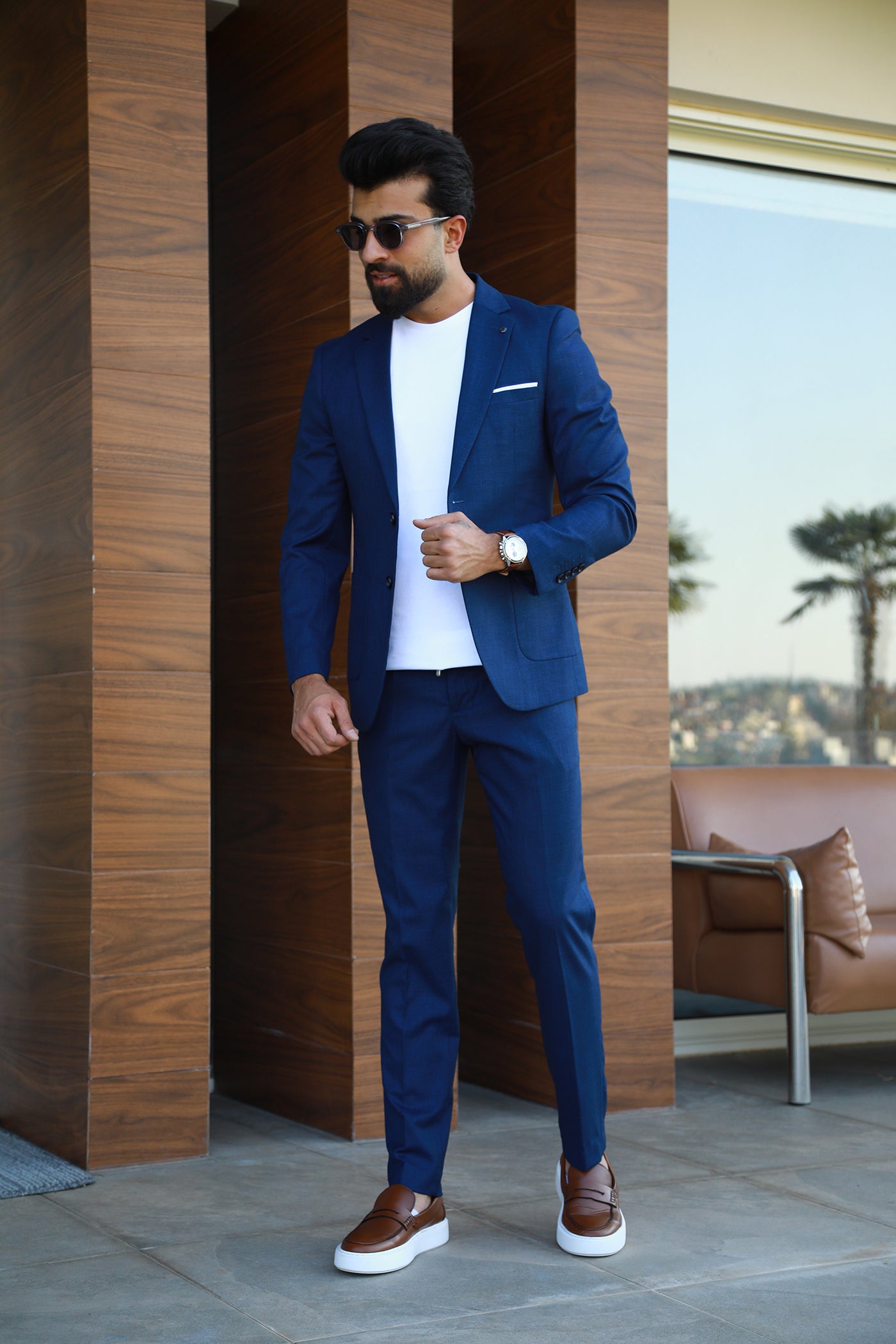 Comfy Travel Suit - Navy