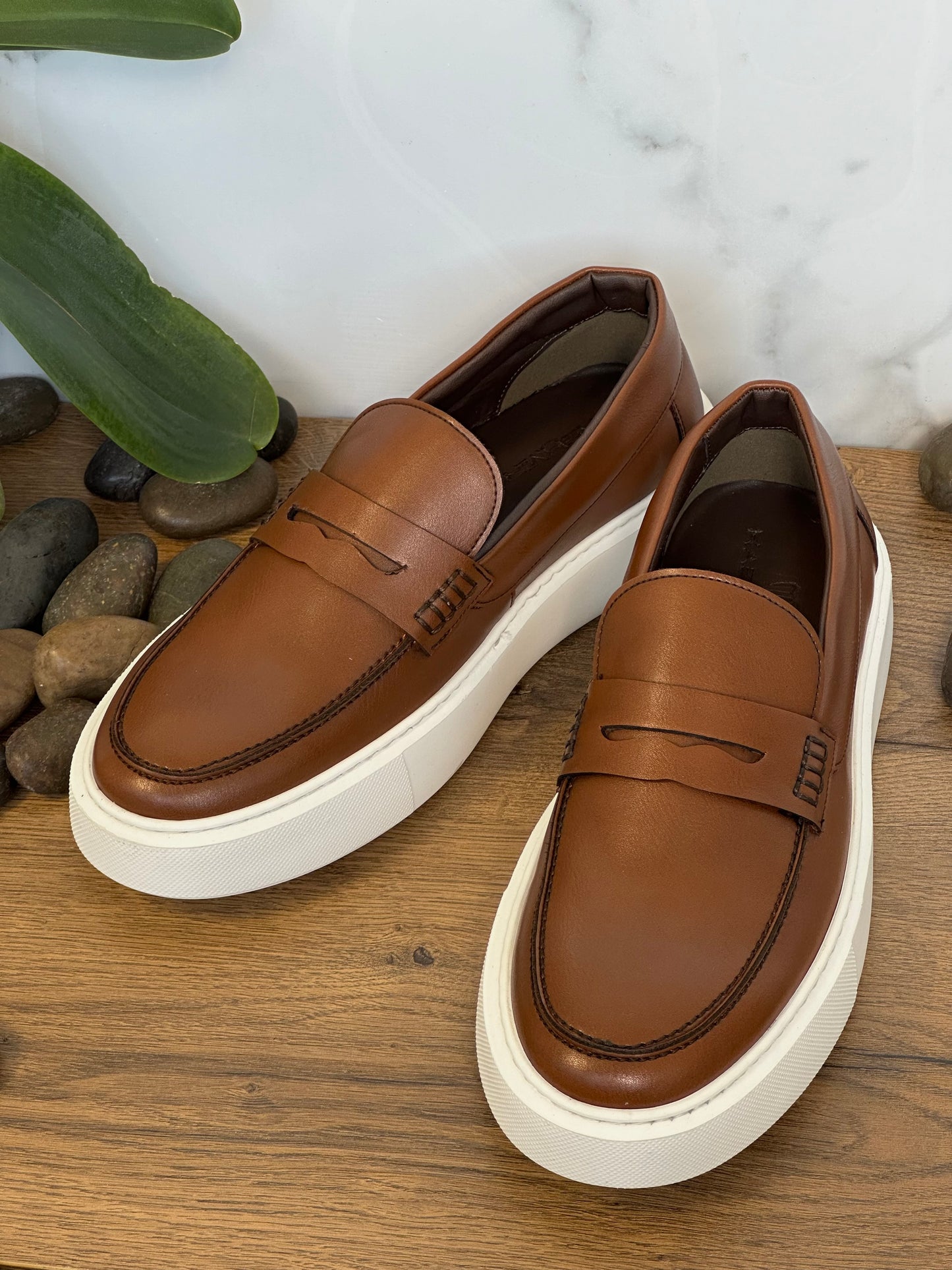 Leather Loafer - Havana