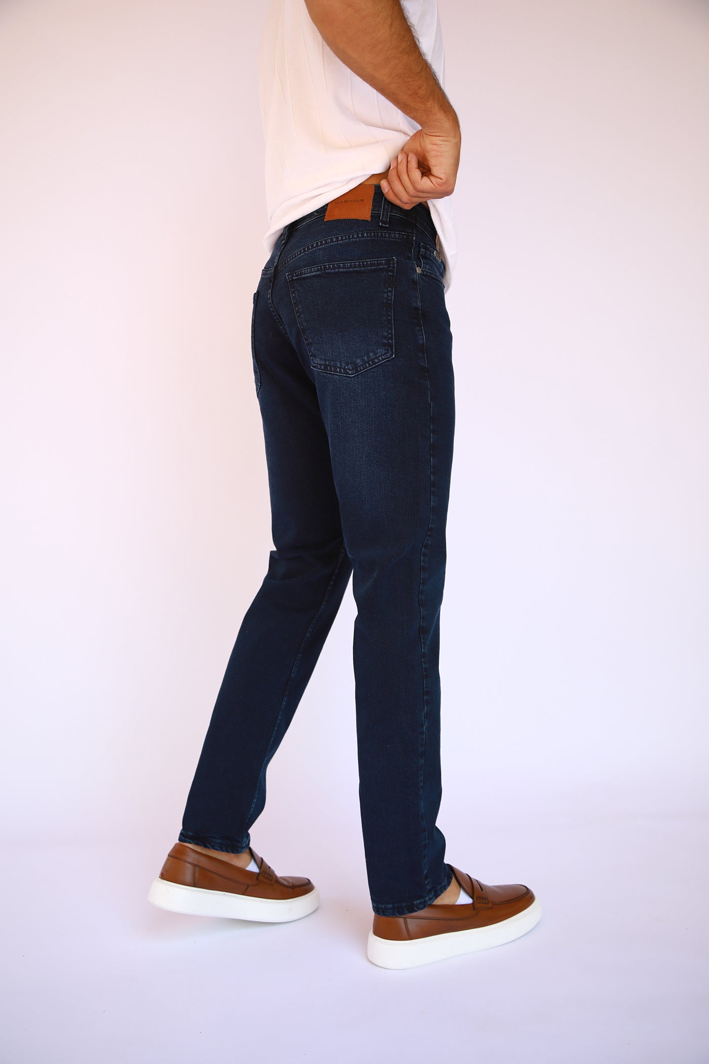 straight fit jeans - Blue Black