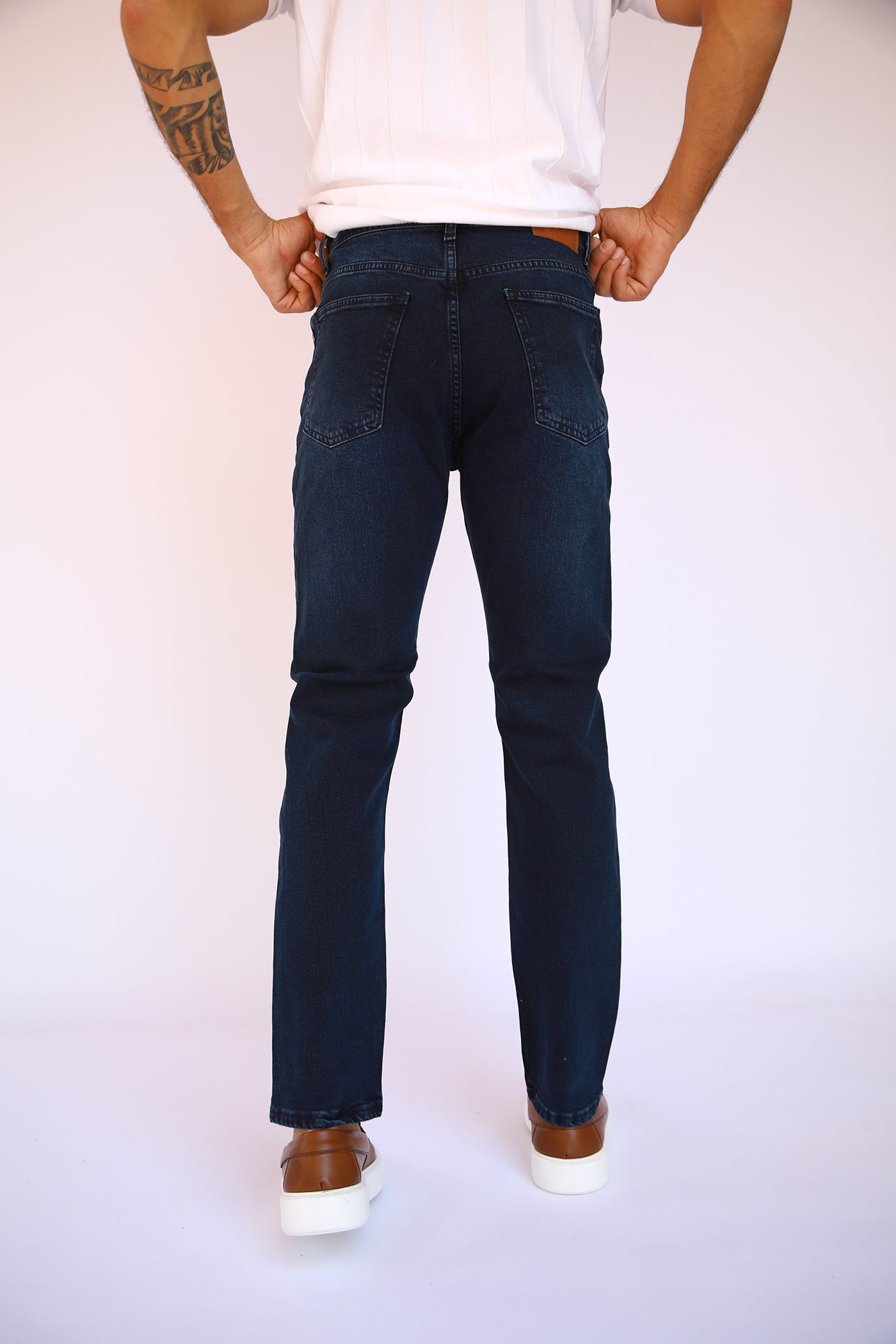 straight fit jeans - Blue Black