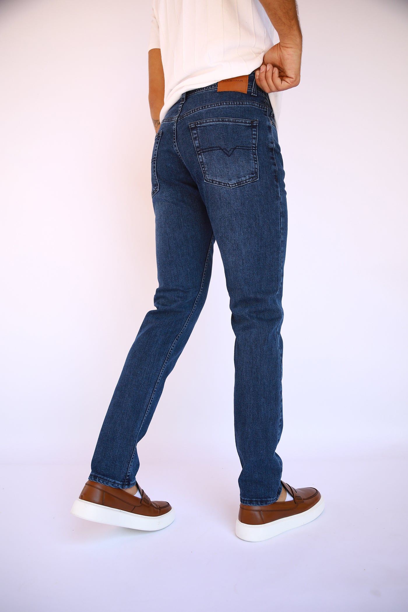 Slim Fit Jeans - Mid Blue