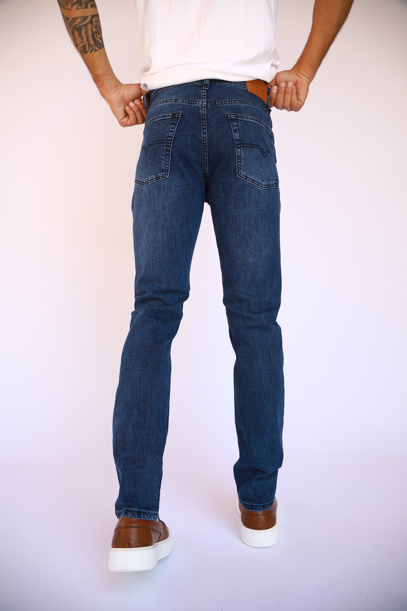 Slim Fit Jeans - Mid Blue