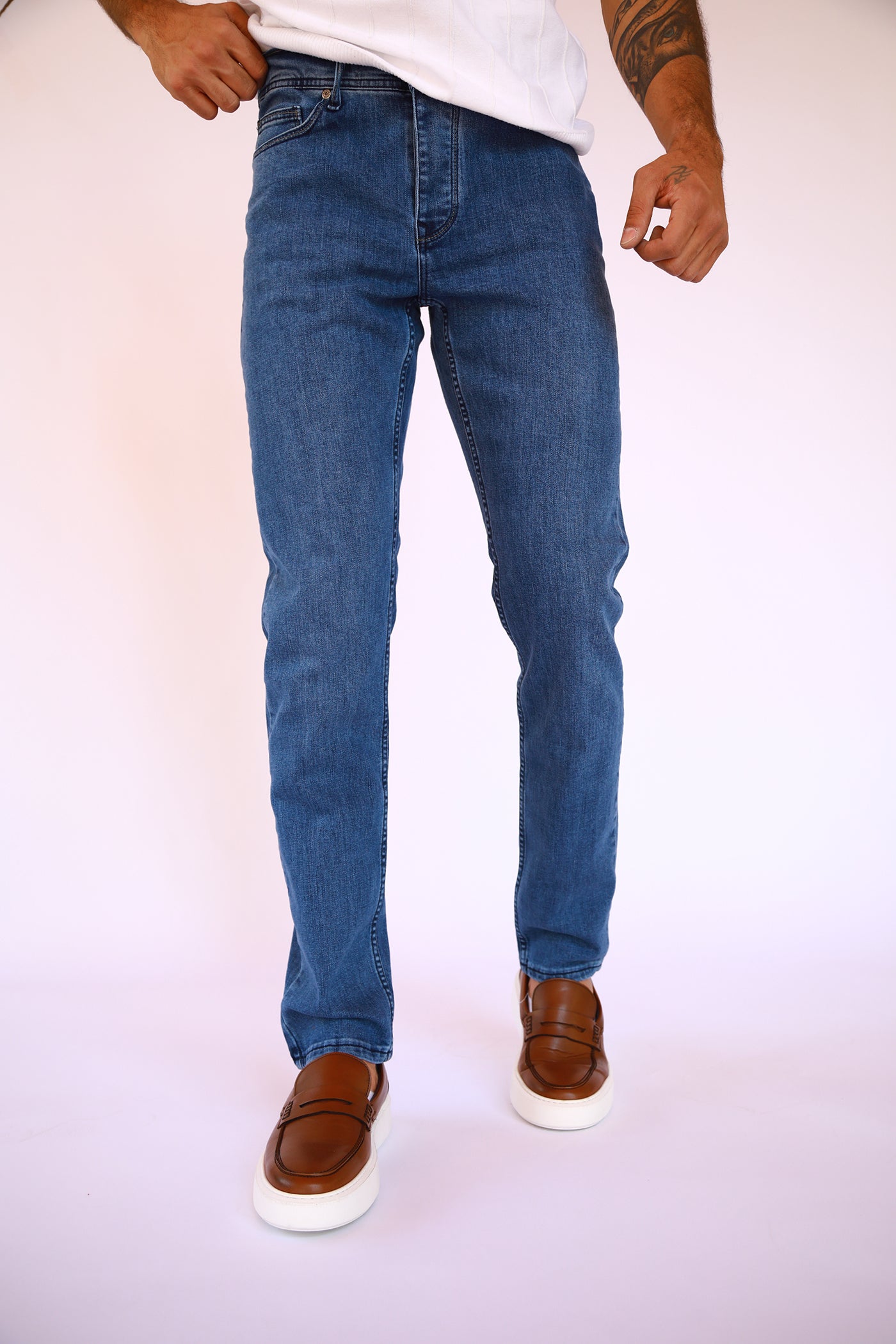 Slim Fit Jeans - Blue