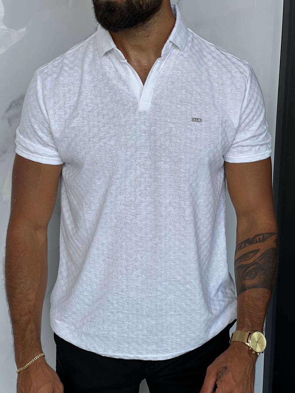 Structured Polo - White