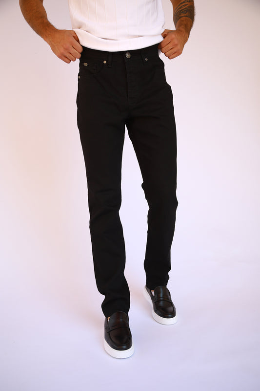 straight fit jeans - Black