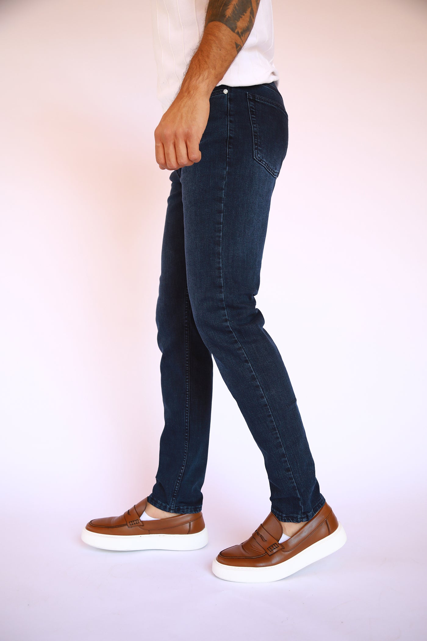 Slim Fit Jeans - Blue Black