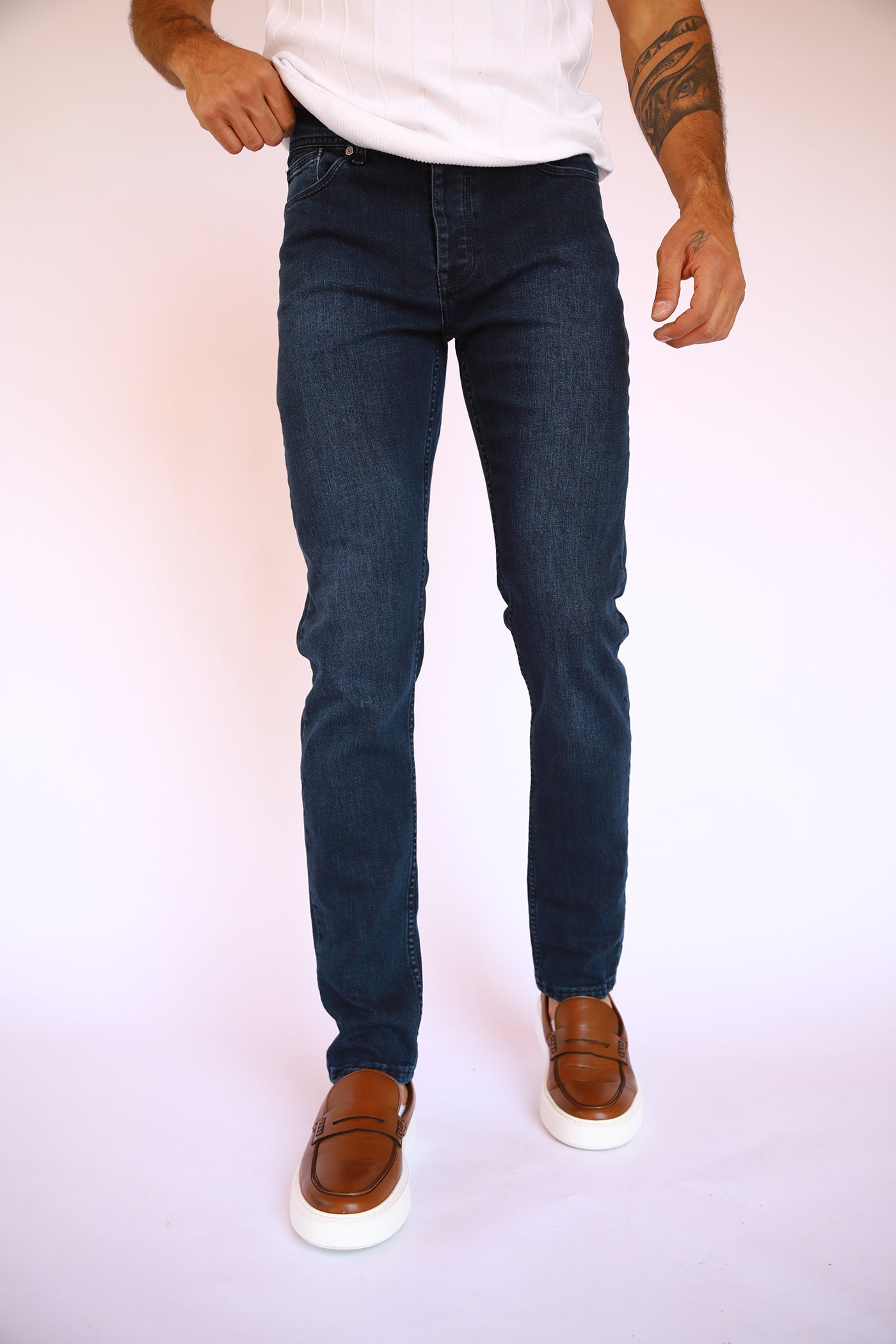 Slim Fit Jeans - Blue Black