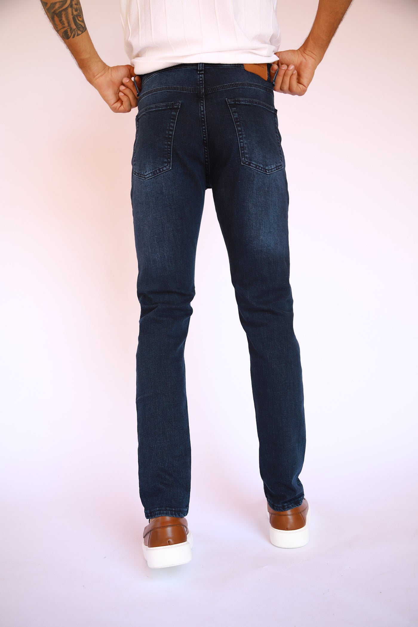 Slim Fit Jeans - Blue Black